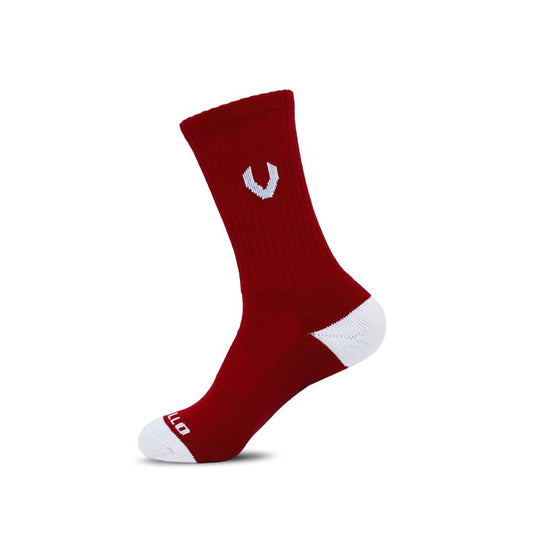 LACROSSE SOCKS DARK RED